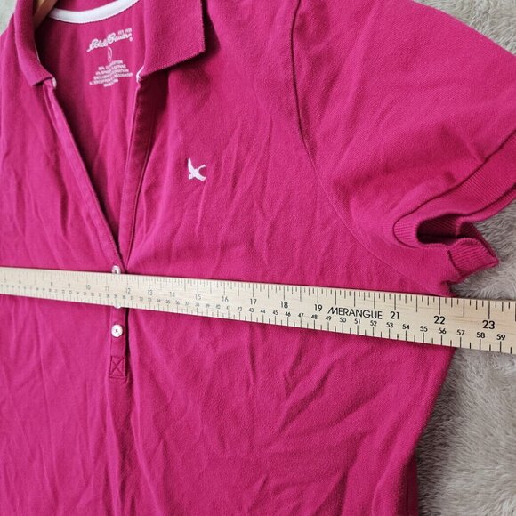 Eddie Bauer Polo Shirt Embroidered Logo Short Sleeve Collared Women's Sz XL Pink - Picture 3 of 10